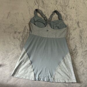 lululemon athletica Gray Heather Strappy Tank Top